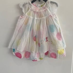 BEAUTIFUL FRENCH DESIGNER CATIMINI BUBBLE DEESS 9m